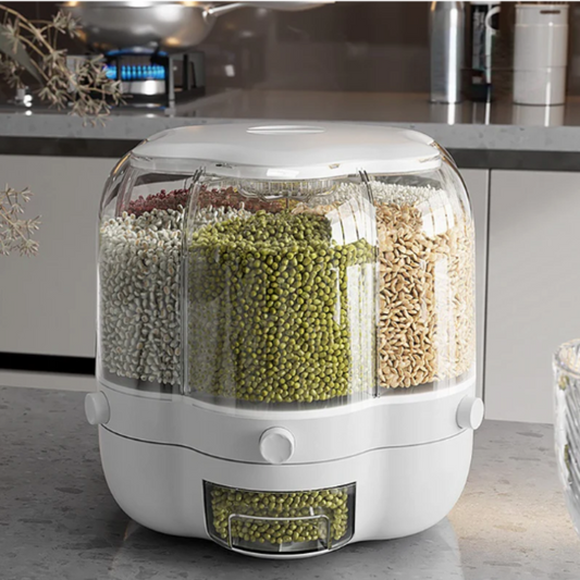 Rotating Grain Dispenser | Storage Solution