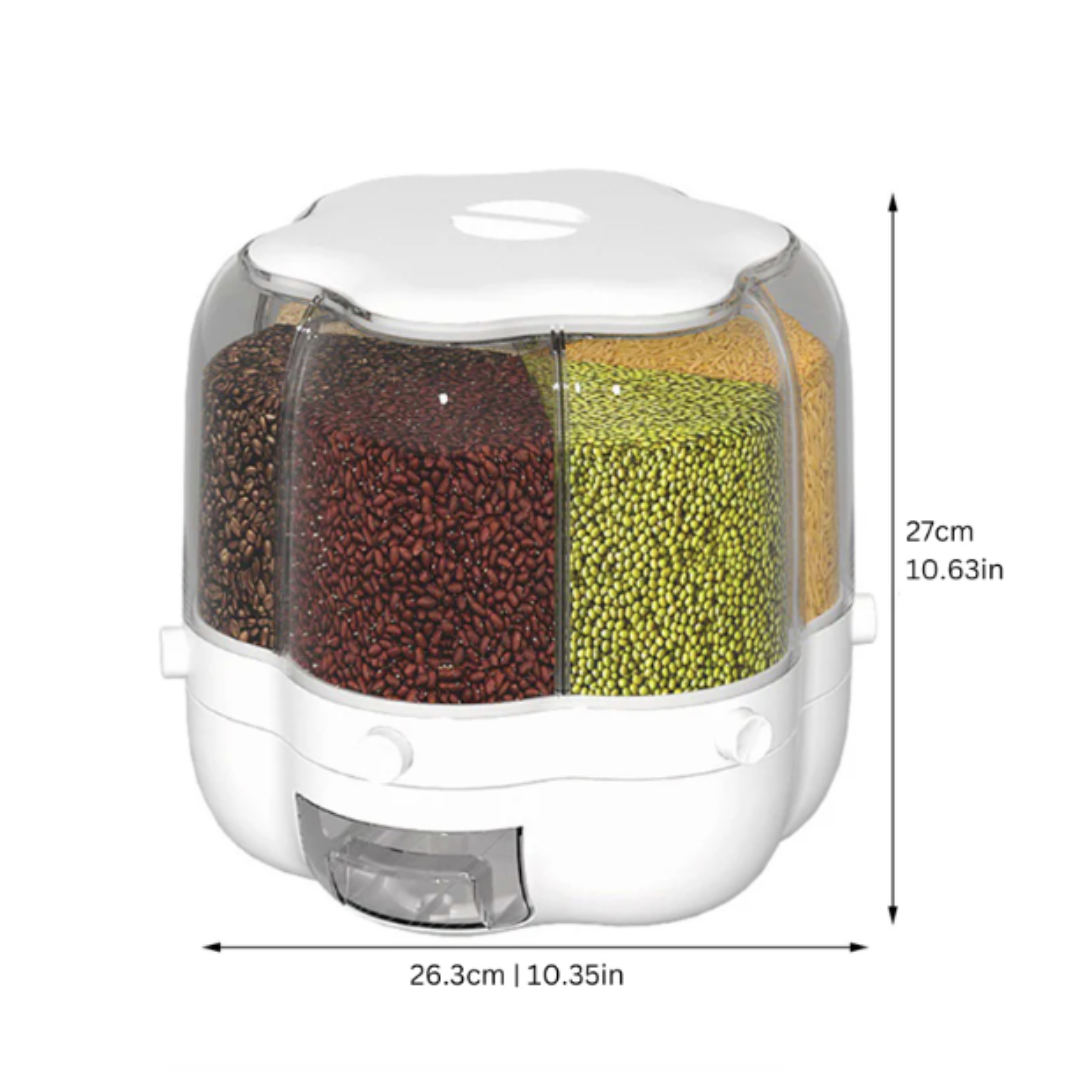 Rotating Grain Dispenser | Storage Solution