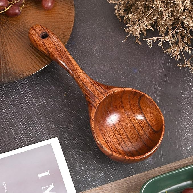 Wooden Large Scoop | Multi Purpose and Comfortable Handle