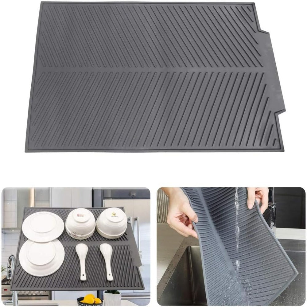 Silicone Dish Draining Mat | Non Slip and Multiuse